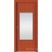 High Quality WPC Interior Doors, WPC French Door with Frosted Glass or Clean Glass